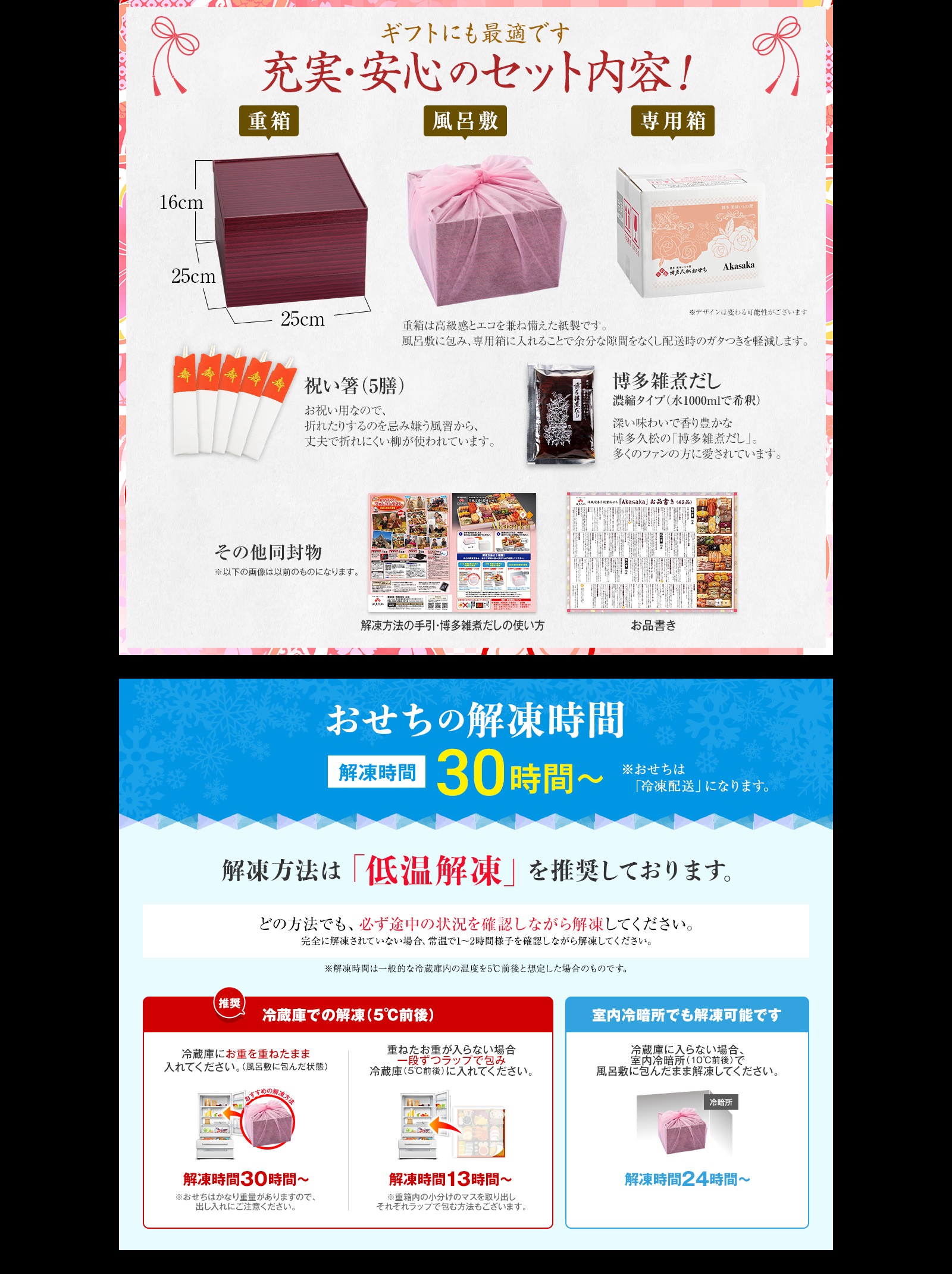 充実・安心のセット内容