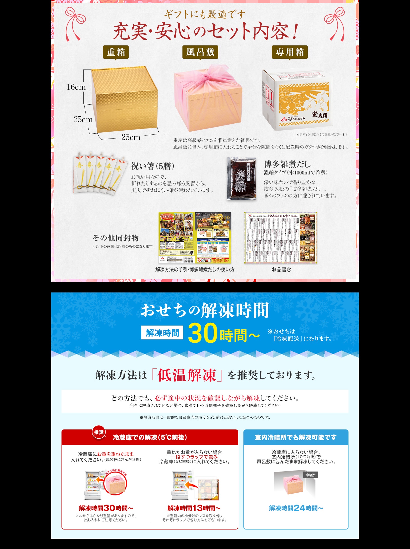 充実・安心のセット内容